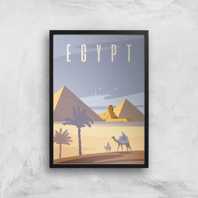 Visit... Egypt Giclée Art Print - A3 - Black Frame on Productcaster.