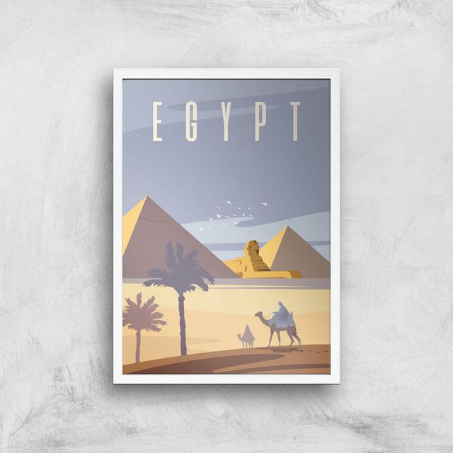 Visit... Egypt Giclée Art Print - A2 - White Frame on Productcaster.