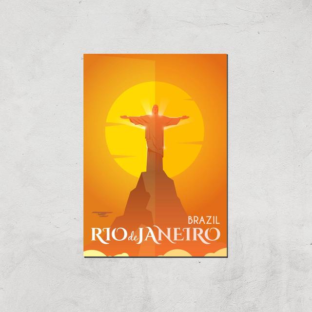 Visit... Rio De Janiero Giclée Art Print - A2 - Print Only on Productcaster.