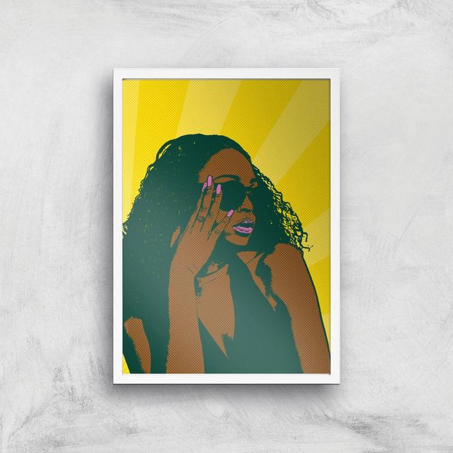 Summer Vibes Pop Inspired Giclée Art Print - A2 - White Frame on Productcaster.