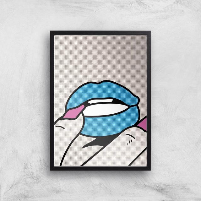 Tease Giclée Art Print - A3 - Black Frame on Productcaster.