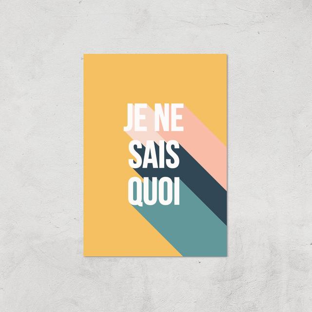 Je Ne Sais Quoi Giclée Art Print - A4 - Print Only on Productcaster.