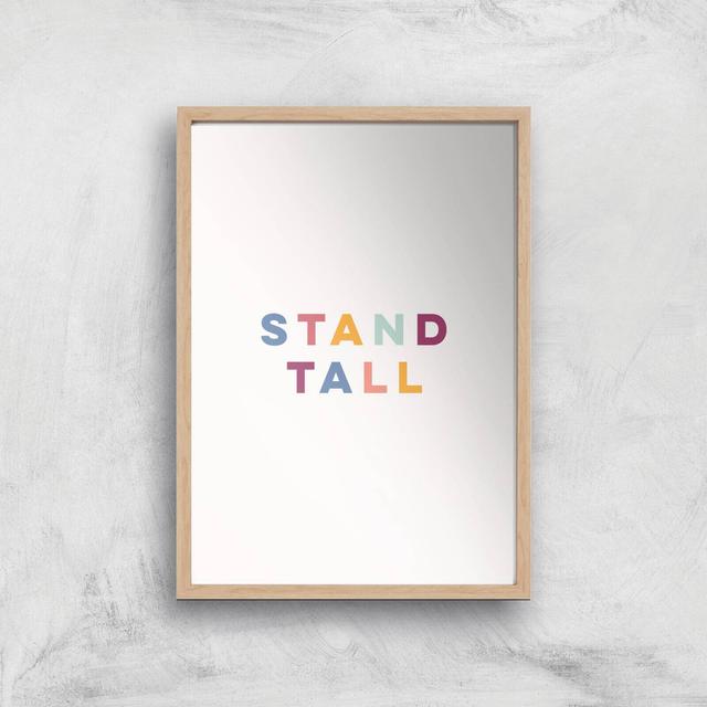 Stand Tall Giclée Art Print - A3 - Wooden Frame on Productcaster.