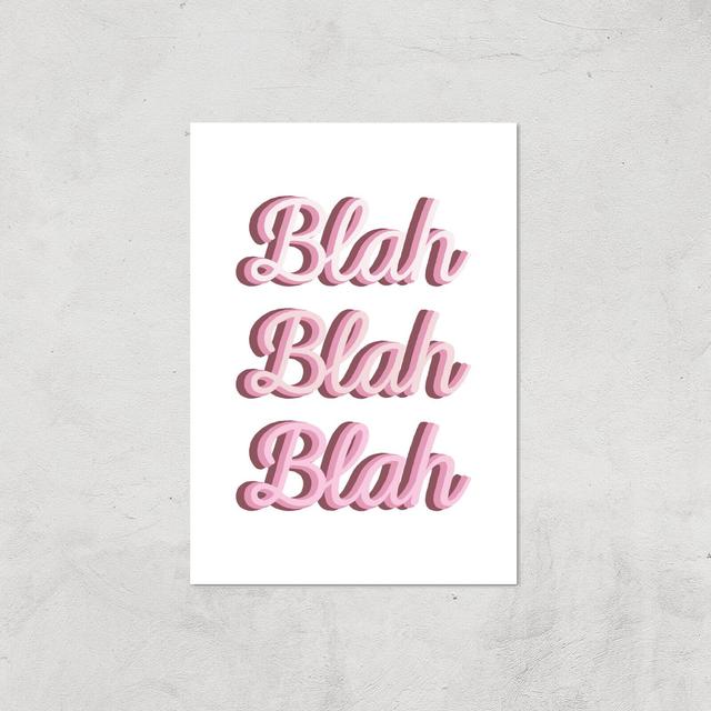 Blah Blah Blah Giclée Art Print - A2 - Print Only on Productcaster.