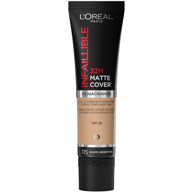 L'Oréal Paris Infallible 32hr Matte Cover Foundation 30ml (Various Shades) - 115 Golden Beige on Productcaster.