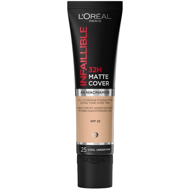 L'Oréal Paris Infallible 32hr Matte Cover Foundation 35ml (Various Shades) - 25 Rose Ivory on Productcaster.