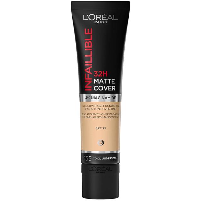 L'Oréal Paris Infallible 32hr Matte Cover Foundation 35ml (Various Shades) - 155 Natural Rose on Productcaster.