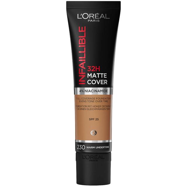 L'Oréal Paris Infallible 32hr Matte Cover Foundation 30ml (Various Shades) - 230 Radiant Honey on Productcaster.