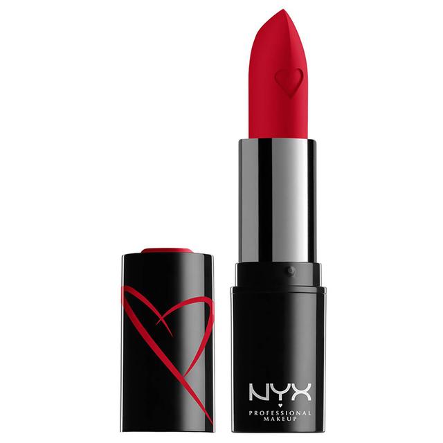 NYX Professional Makeup Shout Loud Hydrating Satin Lipstick (Various Shades) - Red Haute on Productcaster.