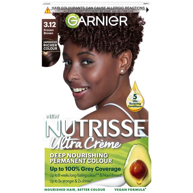 Garnier Nutrisse Permanent Hair Dye (Various Shades) - 3.12 Frozen Brown on Productcaster.