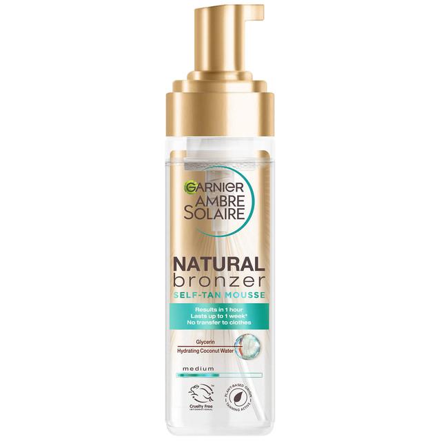 Garnier Ambre Solaire Vegan Natural Bronzer Intense Clear Self Tan Mousse 200ml on Productcaster.