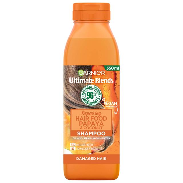 Garnier Ultimate Blends Repairing Hair Food Papaya Shampoo For Damaged Hair 350ml on Productcaster.