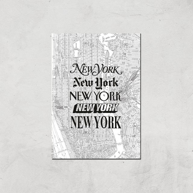 The Motivated Type New York New York Giclée Art Print - A4 - Print Only on Productcaster.