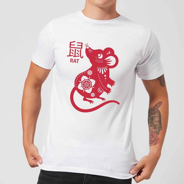 Year Of The Rat Men's T-Shirt - White - L - Weiß on Productcaster.