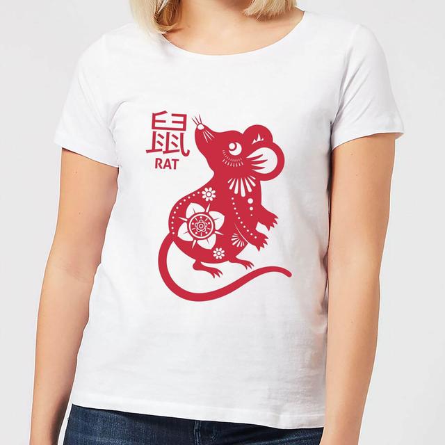 Year Of The Rat Women's T-Shirt - White - XL - Weiß on Productcaster.