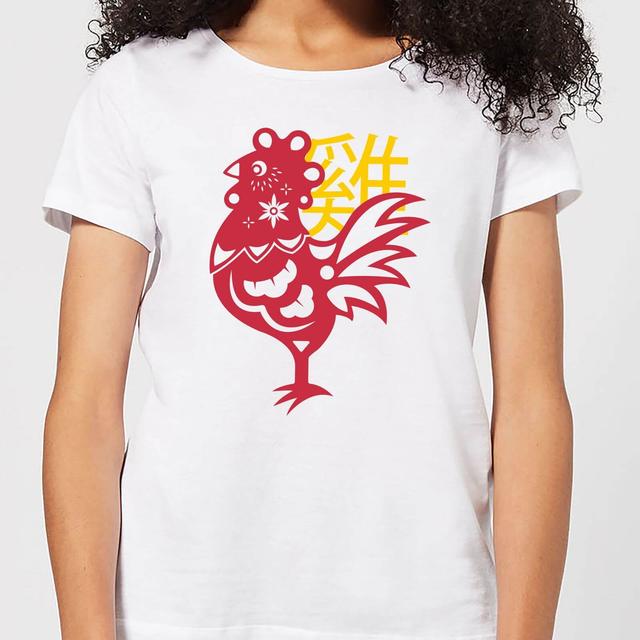 Chinese Zodiac Rooster Women's T-Shirt - White - S - Weiß on Productcaster.