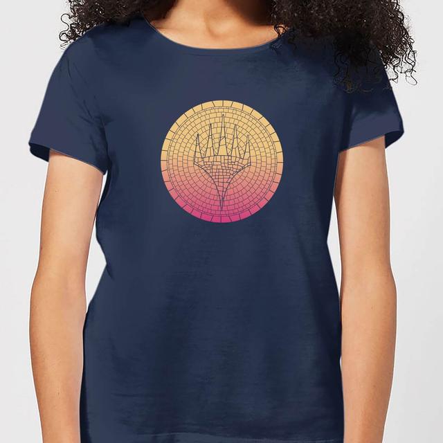 Magic: The Gathering Theros: Beyond Death Planeswalker Symbol Gradient Women's T-Shirt - Navy - S on Productcaster.