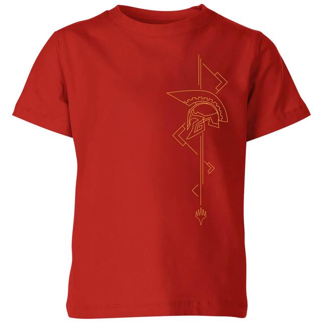 Magic: The Gathering Theros: Beyond Death Asymmetrical Helmet Kids' T-Shirt - Red - 3-4 år on Productcaster.