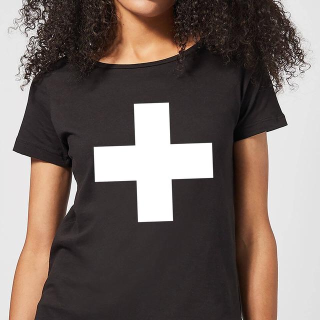 The Motivated Type Swiss Cross Women's T-Shirt - Black - XXL - Schwarz on Productcaster.