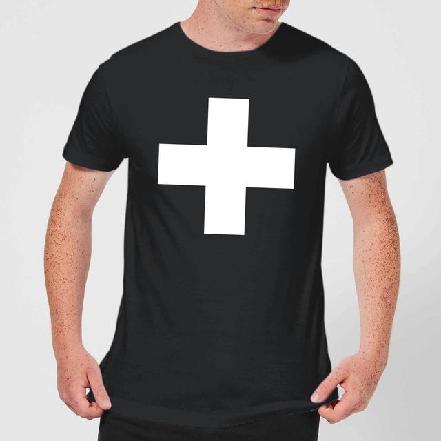 The Motivated Type Swiss Cross Men's T-Shirt - Black - L - Schwarz on Productcaster.