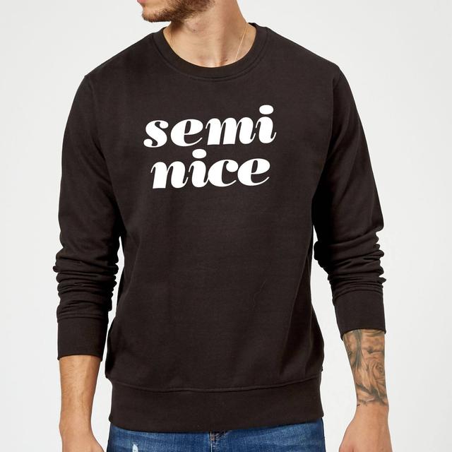 The Motivated Type Semi Nice Sweatshirt - Black - S - Black on Productcaster.