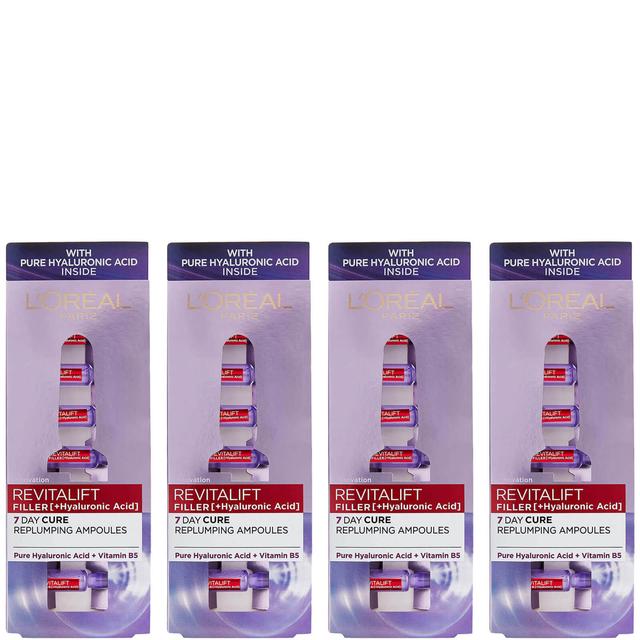 L'Oréal Paris Revitalift Filler Replumping Hyaluronic Acid Ampoules Monthly Pack - Exclusive on Productcaster.