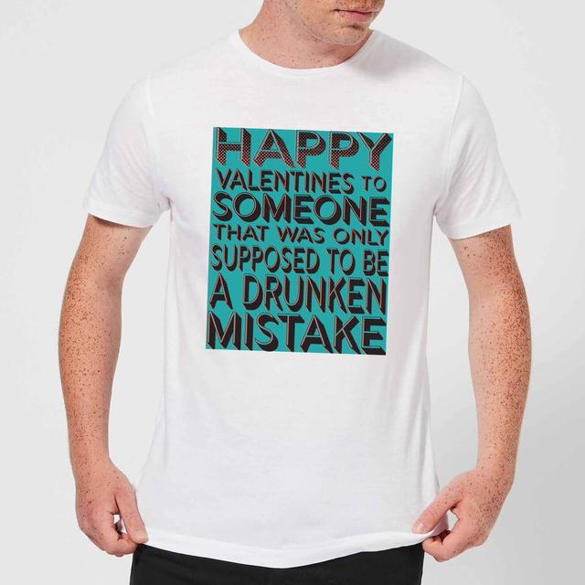 Drunken Mistake Men's T-Shirt - White - XL - Weiß on Productcaster.