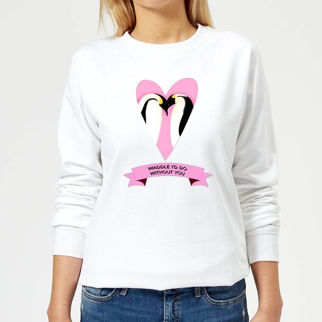 Waddle Id Do Without You Women's Sweatshirt - White - L - Weiß on Productcaster.