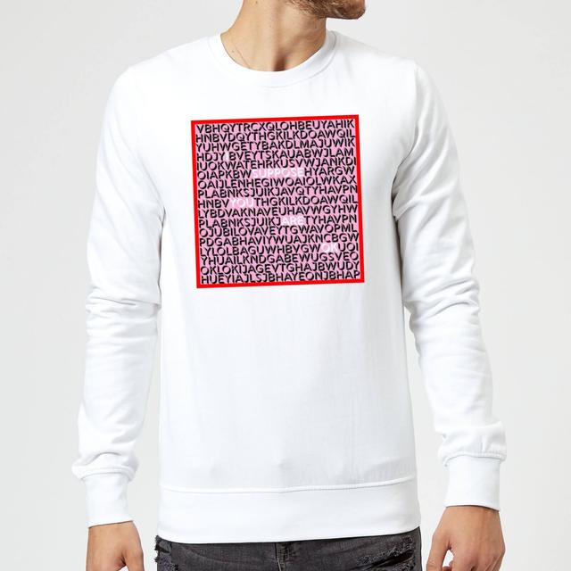 I Suppose You Are Ok Word Search Sweatshirt - White - M - White on Productcaster.