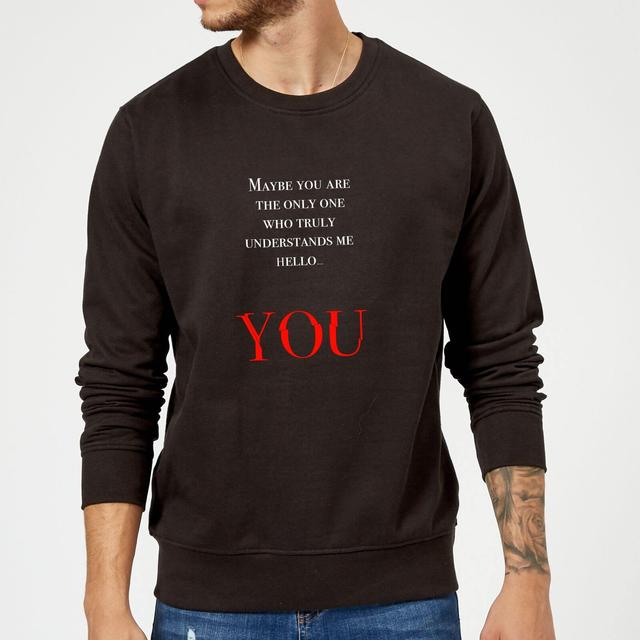 Hello You Sweatshirt - Black - S - Schwarz on Productcaster.