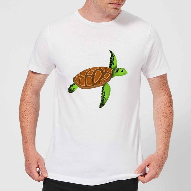 Turtle Men's T-Shirt - White - L - Weiß on Productcaster.