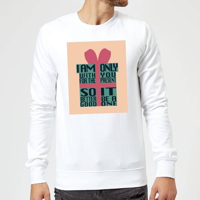 Only With You For The Present Sweatshirt - White - M - Weiß on Productcaster.