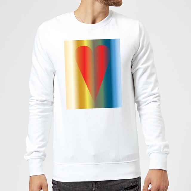 Art Heart Sweatshirt - White - M - Weiß on Productcaster.