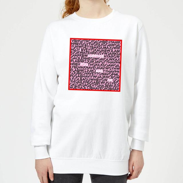 I Suppose You Are Ok Word Search Women's Sweatshirt - White - XS - Weiß on Productcaster.