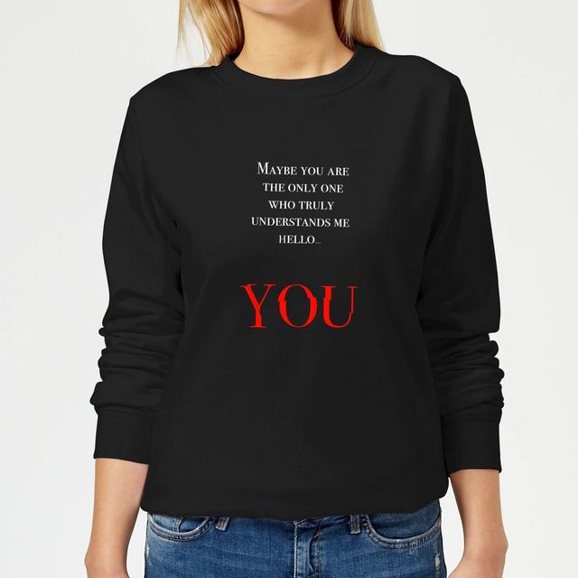 Hello You Women's Sweatshirt - Black - M - Schwarz on Productcaster.