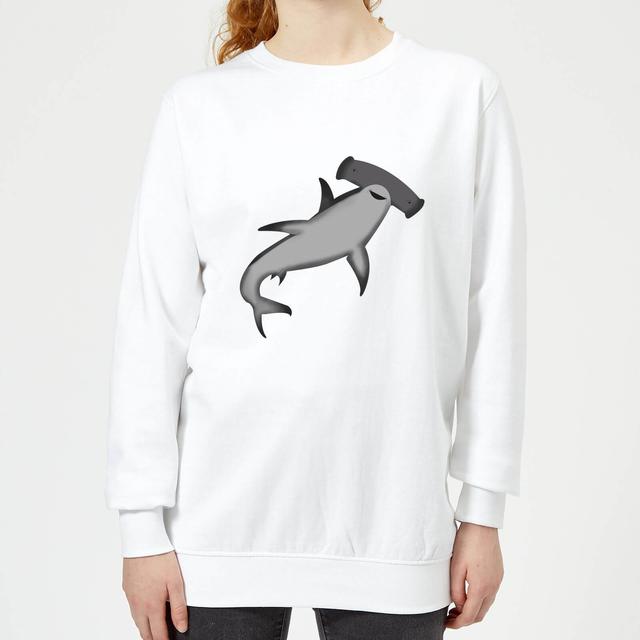 Hammer Head Shark Women's Sweatshirt - White - M - Weiß on Productcaster.