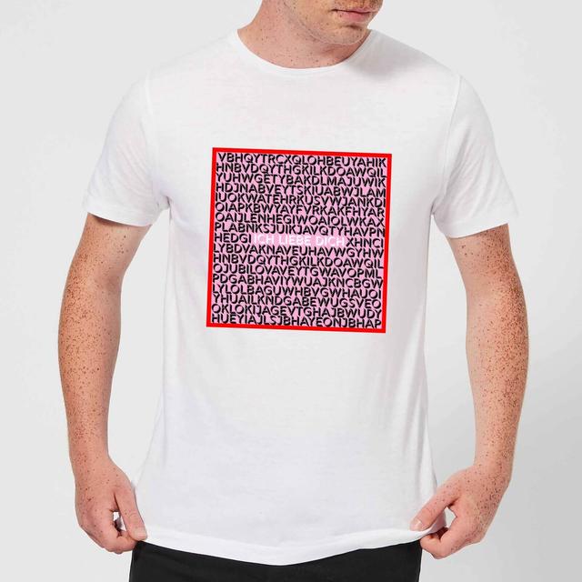 Ich Liebe Dich Word Search Herren T-Shirt - Weiss - M - Weiss on Productcaster.