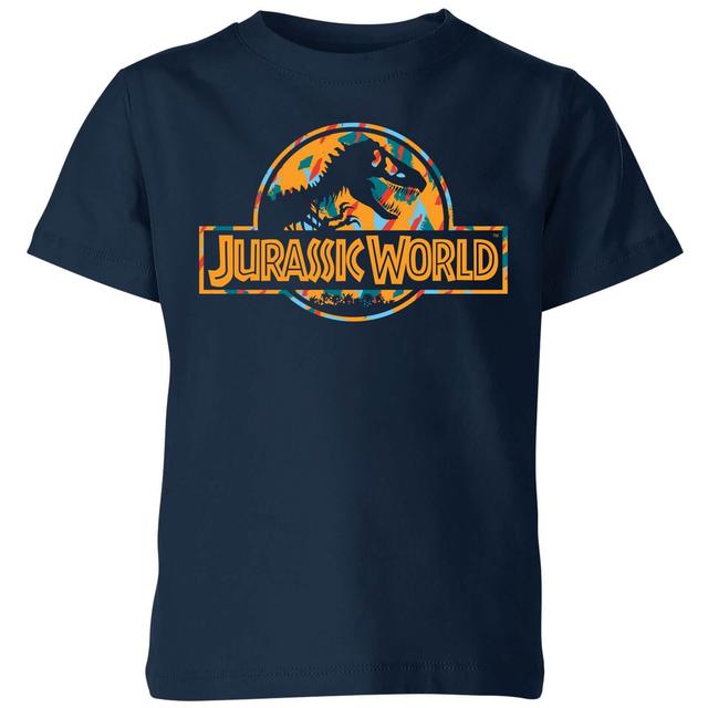 Camiseta para niño Jurassic Park Logo Tropical - Azul marino - 5-6 años on Productcaster.