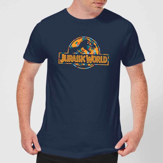 Camiseta Tropical Logo de Jurassic Park para hombre - Azul marino - S - Azul Marino on Productcaster.