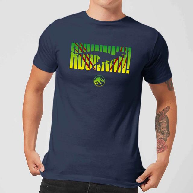 Jurassic Park Run! Men's T-Shirt - Navy - S - Marineblau on Productcaster.