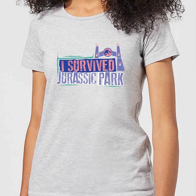 Camiseta Jurassic Park I Survived Jurassic Park para mujer - Gris - M on Productcaster.