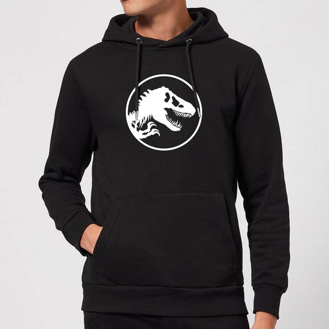 Jurassic Park Circle Logo Hoodie - Black - L - Black on Productcaster.