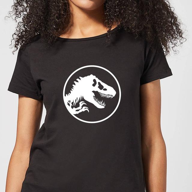 Jurassic Park Circle Logo Women's T-Shirt - Black - S on Productcaster.