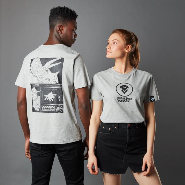 Camiseta Jurassic Park Primal II Triceratops - Unisex - Gris - XL - Gris on Productcaster.