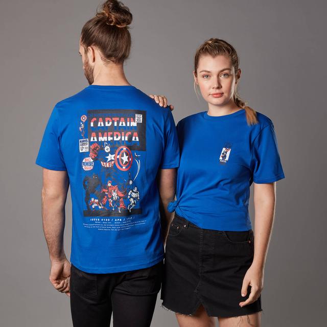 Camiseta Marvel Captain America Issue 1 - Unisex - Azul - XXL - Royal Blue on Productcaster.