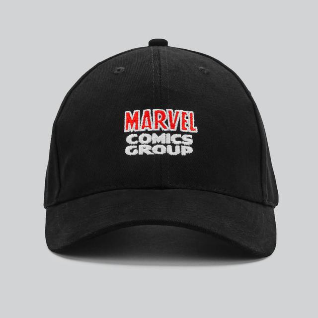 Marvel Comics Curved Peak Cap - Black on Productcaster.