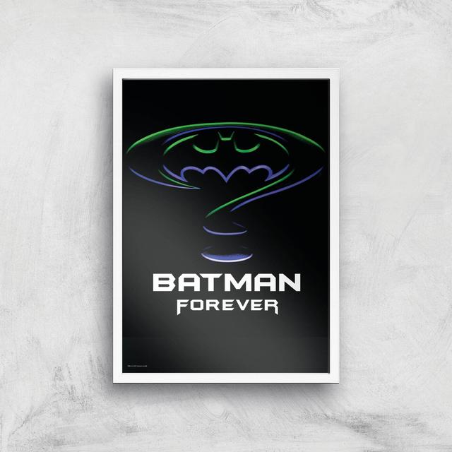 Batman Forever A2 Movie Poster Art Print - White Frame on Productcaster.