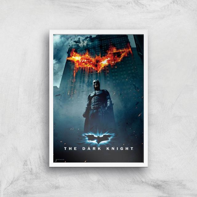 The Dark Knight A2 Movie Poster Art Print - White Frame on Productcaster.