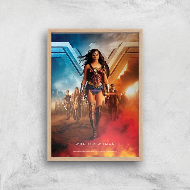 DC Wonder Woman A2 Movie Poster Art Print - Wooden Frame on Productcaster.