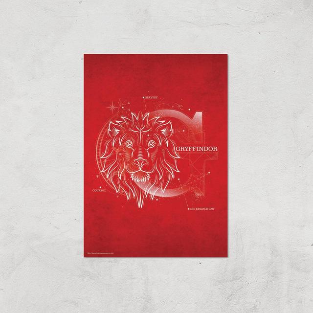 Harry Potter Gryffindor A3 Movie Poster Art Print - Print Only on Productcaster.